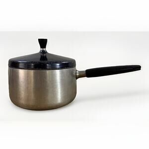 Vintage Wear-Ever R-782 2 Qt Saucepan w/ Lid Aluminum Inner Clad Plus MCM Atomic